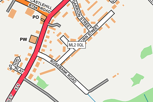 ML2 0QL map - OS OpenMap – Local (Ordnance Survey)