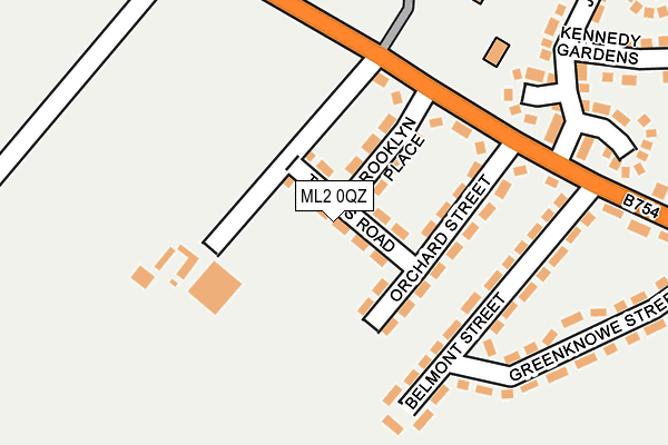 ML2 0QZ map - OS OpenMap – Local (Ordnance Survey)