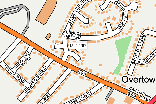 ML2 0RP map - OS OpenMap – Local (Ordnance Survey)