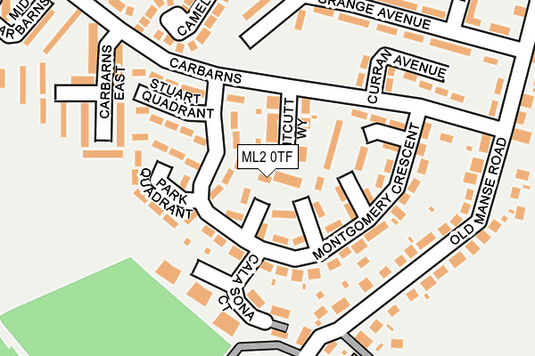 ML2 0TF map - OS OpenMap – Local (Ordnance Survey)