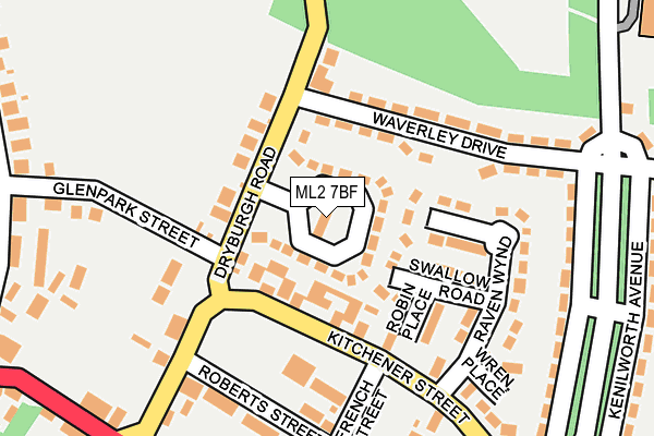 ML2 7BF map - OS OpenMap – Local (Ordnance Survey)