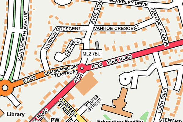 ML2 7BU map - OS OpenMap – Local (Ordnance Survey)