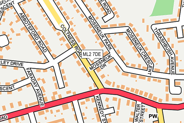 ML2 7DE map - OS OpenMap – Local (Ordnance Survey)