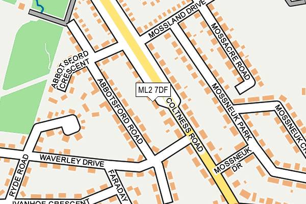 ML2 7DF map - OS OpenMap – Local (Ordnance Survey)
