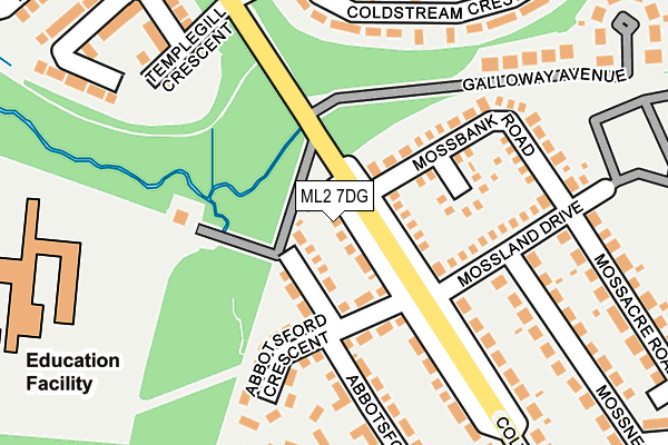 ML2 7DG map - OS OpenMap – Local (Ordnance Survey)