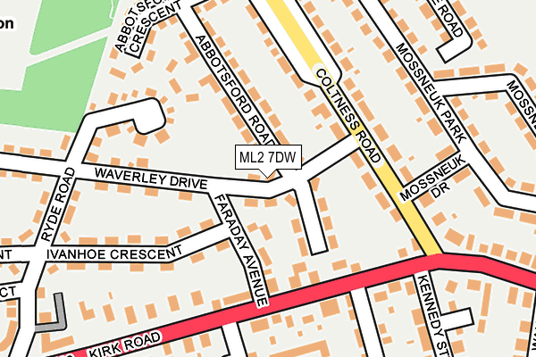 ML2 7DW map - OS OpenMap – Local (Ordnance Survey)