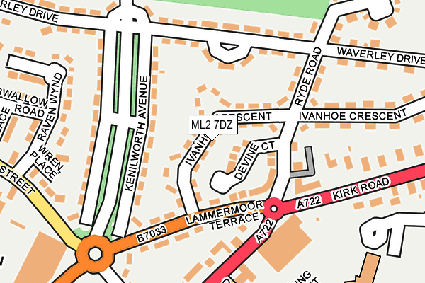 ML2 7DZ map - OS OpenMap – Local (Ordnance Survey)
