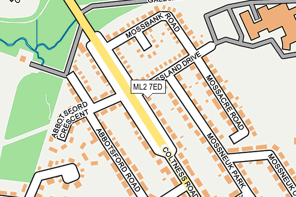ML2 7ED map - OS OpenMap – Local (Ordnance Survey)