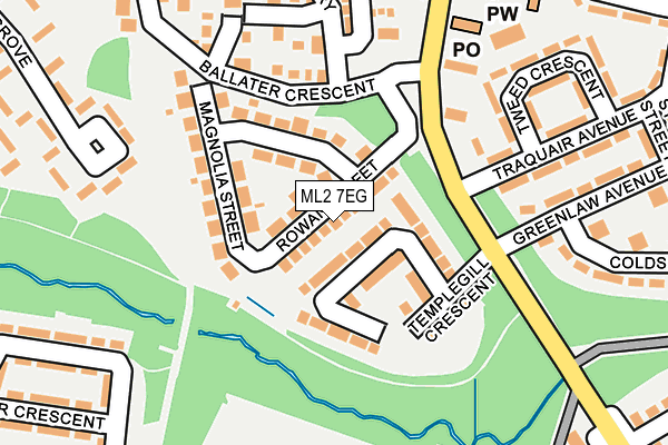 ML2 7EG map - OS OpenMap – Local (Ordnance Survey)