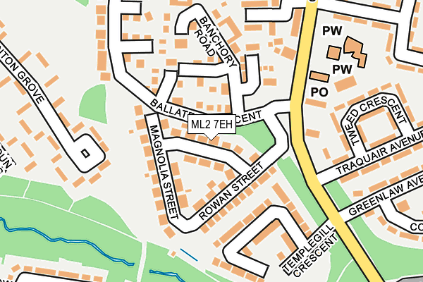 ML2 7EH map - OS OpenMap – Local (Ordnance Survey)