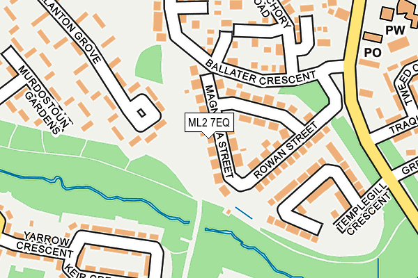 ML2 7EQ map - OS OpenMap – Local (Ordnance Survey)
