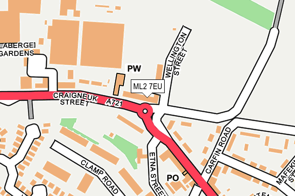 ML2 7EU map - OS OpenMap – Local (Ordnance Survey)
