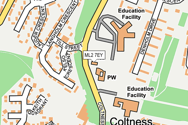 ML2 7EY map - OS OpenMap – Local (Ordnance Survey)