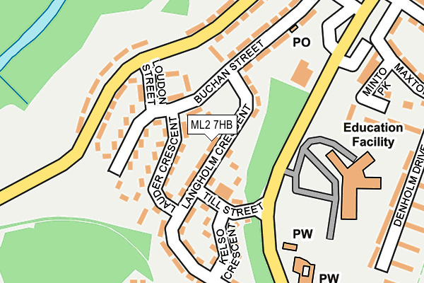 ML2 7HB map - OS OpenMap – Local (Ordnance Survey)