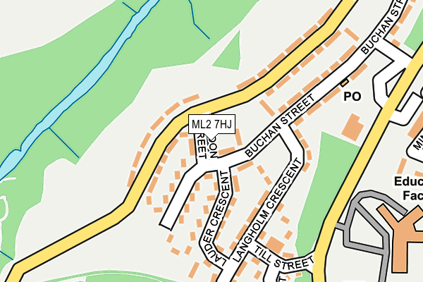 ML2 7HJ map - OS OpenMap – Local (Ordnance Survey)