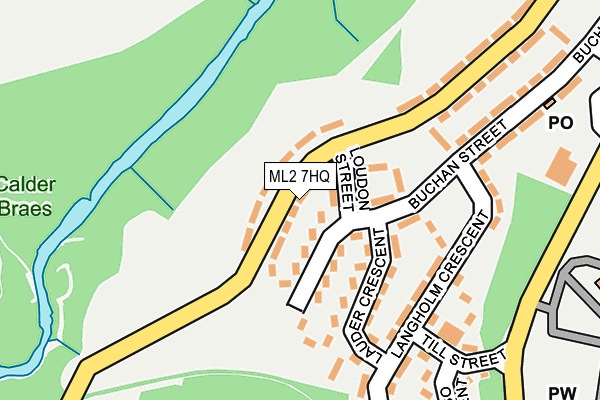 ML2 7HQ map - OS OpenMap – Local (Ordnance Survey)