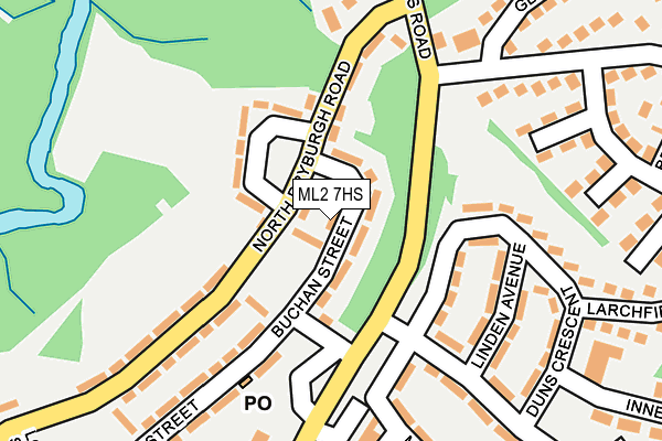 ML2 7HS map - OS OpenMap – Local (Ordnance Survey)