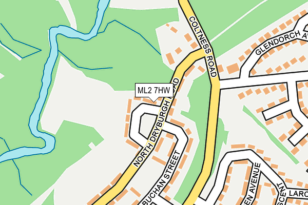 ML2 7HW map - OS OpenMap – Local (Ordnance Survey)