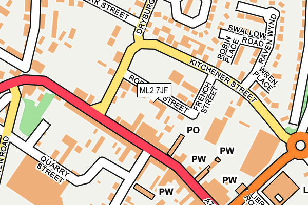 ML2 7JF map - OS OpenMap – Local (Ordnance Survey)
