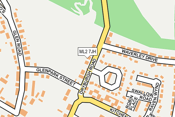 ML2 7JH map - OS OpenMap – Local (Ordnance Survey)