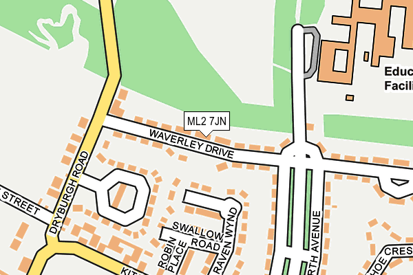 ML2 7JN map - OS OpenMap – Local (Ordnance Survey)