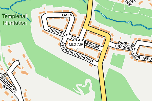 ML2 7JP map - OS OpenMap – Local (Ordnance Survey)