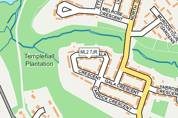 ML2 7JR map - OS OpenMap – Local (Ordnance Survey)