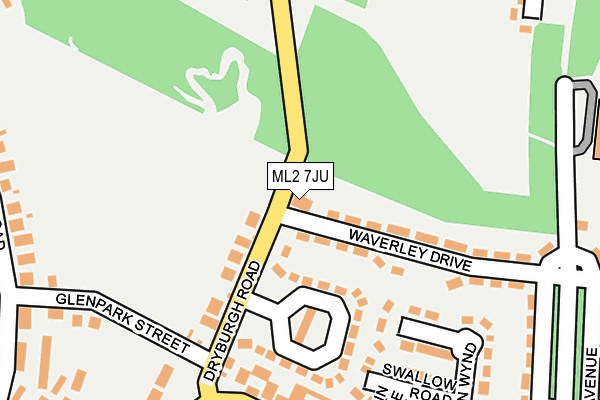 ML2 7JU map - OS OpenMap – Local (Ordnance Survey)