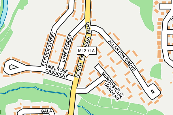 ML2 7LA map - OS OpenMap – Local (Ordnance Survey)