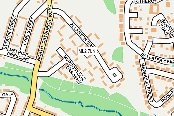 ML2 7LN map - OS OpenMap – Local (Ordnance Survey)