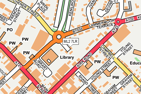 ML2 7LR map - OS OpenMap – Local (Ordnance Survey)
