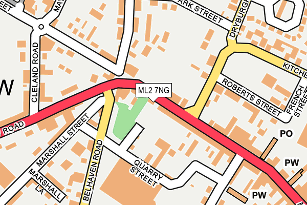 ML2 7NG map - OS OpenMap – Local (Ordnance Survey)