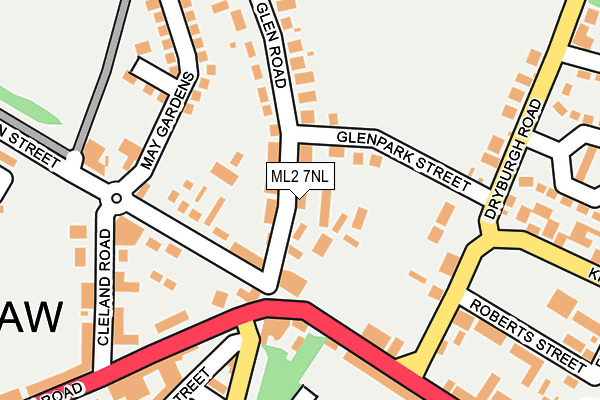 ML2 7NL map - OS OpenMap – Local (Ordnance Survey)