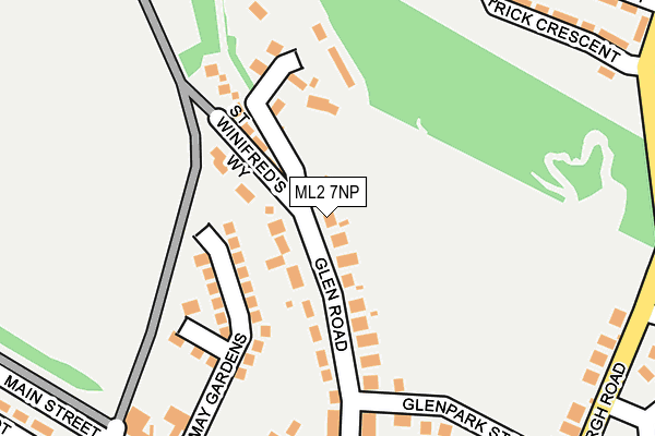 ML2 7NP map - OS OpenMap – Local (Ordnance Survey)