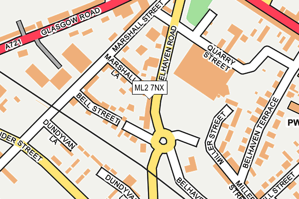 ML2 7NX map - OS OpenMap – Local (Ordnance Survey)