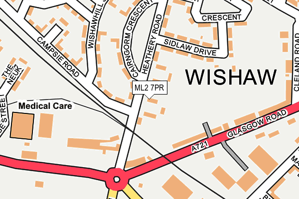 ML2 7PR map - OS OpenMap – Local (Ordnance Survey)