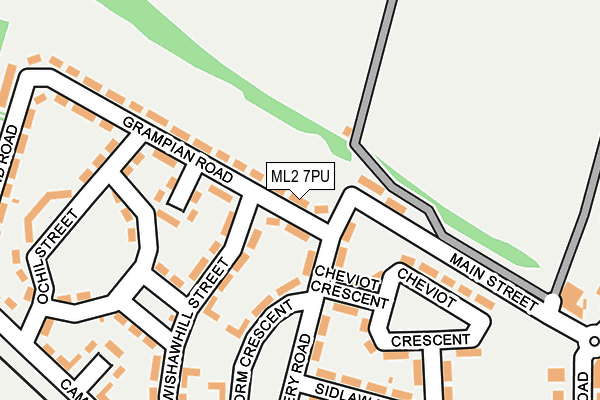 ML2 7PU map - OS OpenMap – Local (Ordnance Survey)