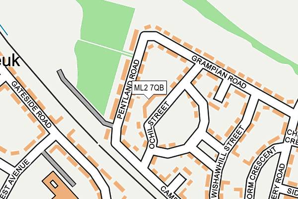 ML2 7QB map - OS OpenMap – Local (Ordnance Survey)