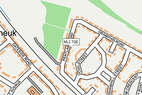 ML2 7QE map - OS OpenMap – Local (Ordnance Survey)