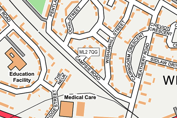 ML2 7QG map - OS OpenMap – Local (Ordnance Survey)