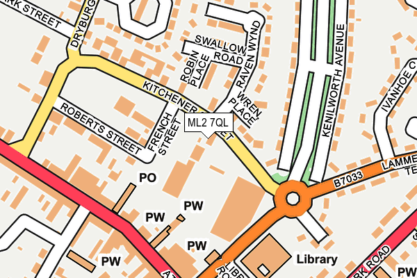ML2 7QL map - OS OpenMap – Local (Ordnance Survey)