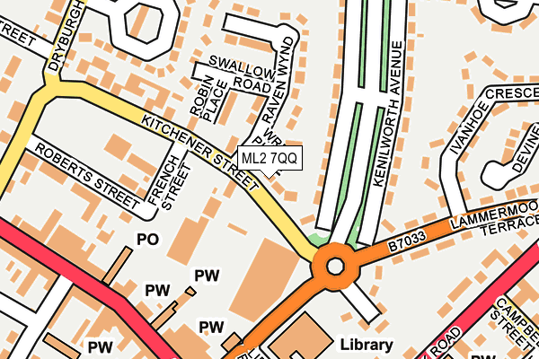 ML2 7QQ map - OS OpenMap – Local (Ordnance Survey)