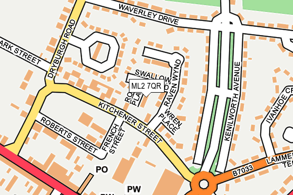 ML2 7QR map - OS OpenMap – Local (Ordnance Survey)