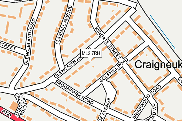 ML2 7RH map - OS OpenMap – Local (Ordnance Survey)