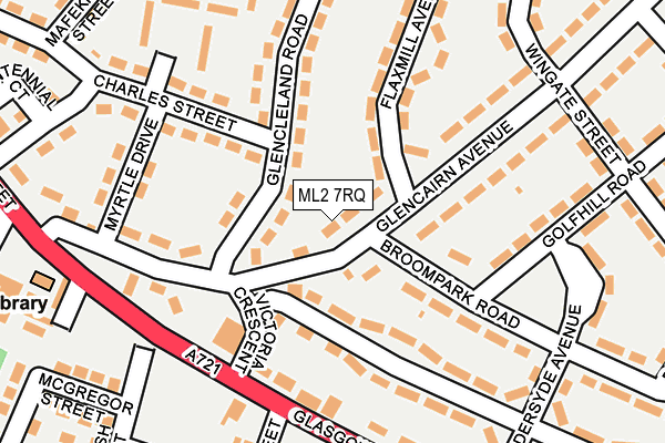 ML2 7RQ map - OS OpenMap – Local (Ordnance Survey)