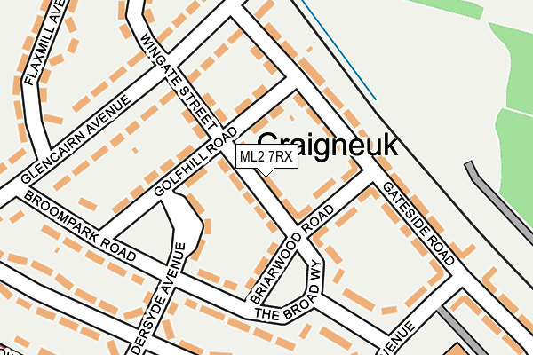 ML2 7RX map - OS OpenMap – Local (Ordnance Survey)