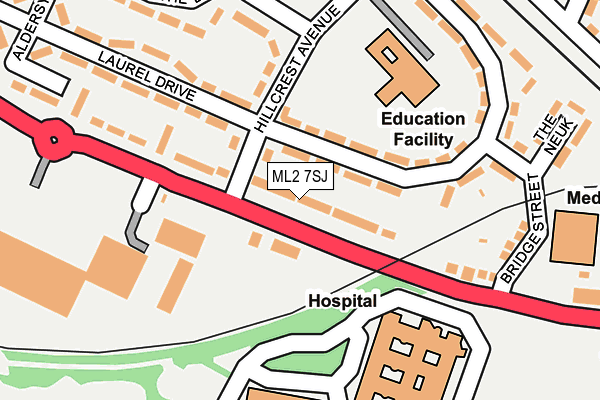 ML2 7SJ map - OS OpenMap – Local (Ordnance Survey)
