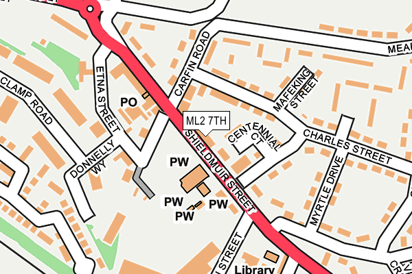 ML2 7TH map - OS OpenMap – Local (Ordnance Survey)