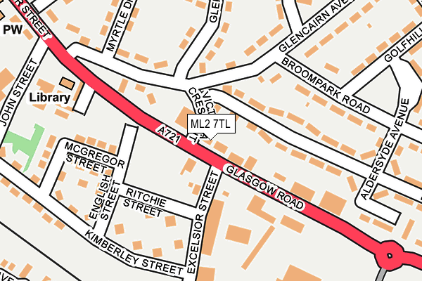 ML2 7TL map - OS OpenMap – Local (Ordnance Survey)