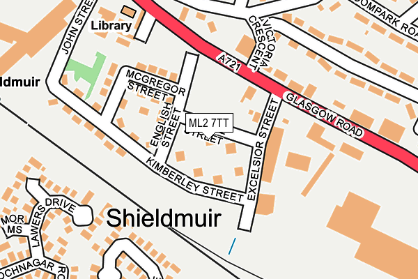 ML2 7TT map - OS OpenMap – Local (Ordnance Survey)